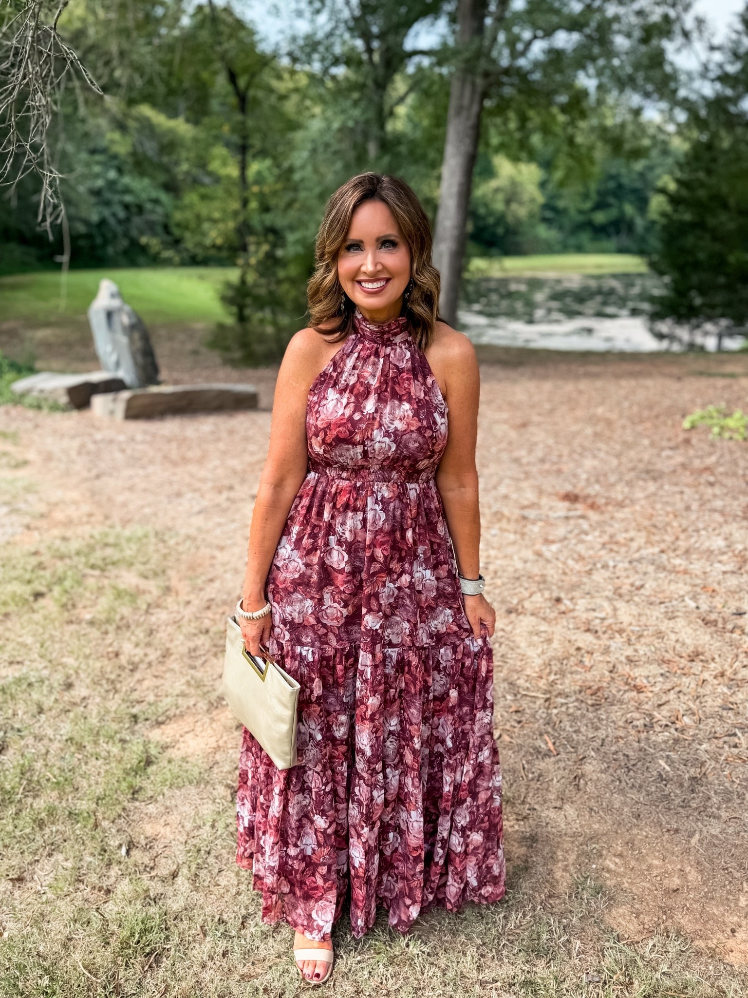 Wedding guest dress 
It’s 25% off today!! Discount will apply at checkout 
I recommend sizing down one size if you are in between sizes

#LTKootd #LTKWedding #LTKOver40