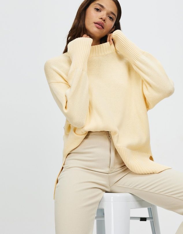 Organic Cotton Relaxed Jumper | THE ICONIC (AU & NZ)