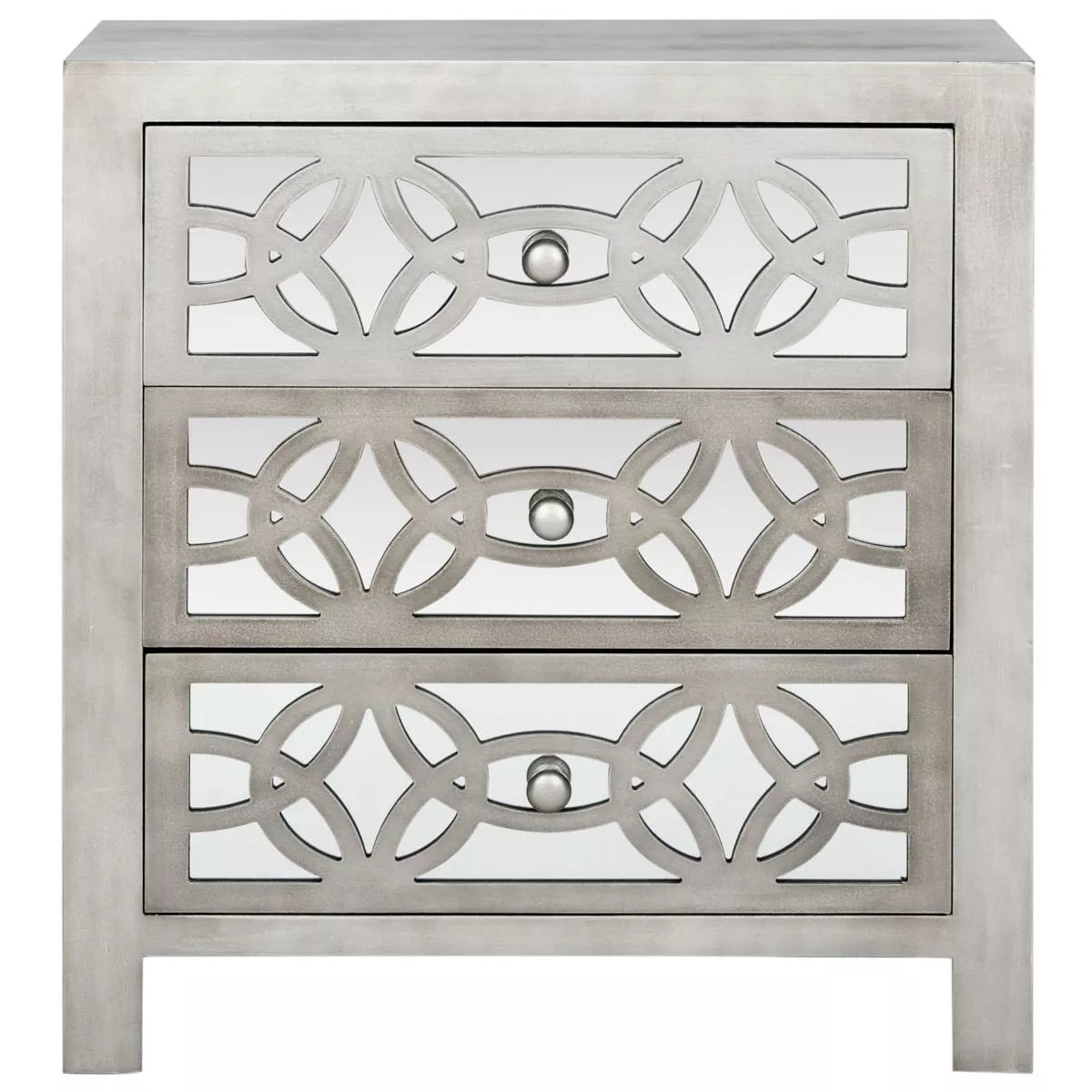 Tasha 3 Drawer Chest - Grey - Safavieh | Target