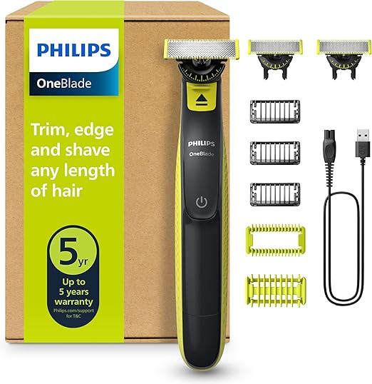 PHILIPS OneBlade 360 Face & Body - elektrischer Rasierer, Trimmer & Bodygroomer, 3x 360 Klingen, ... | Amazon (DE)