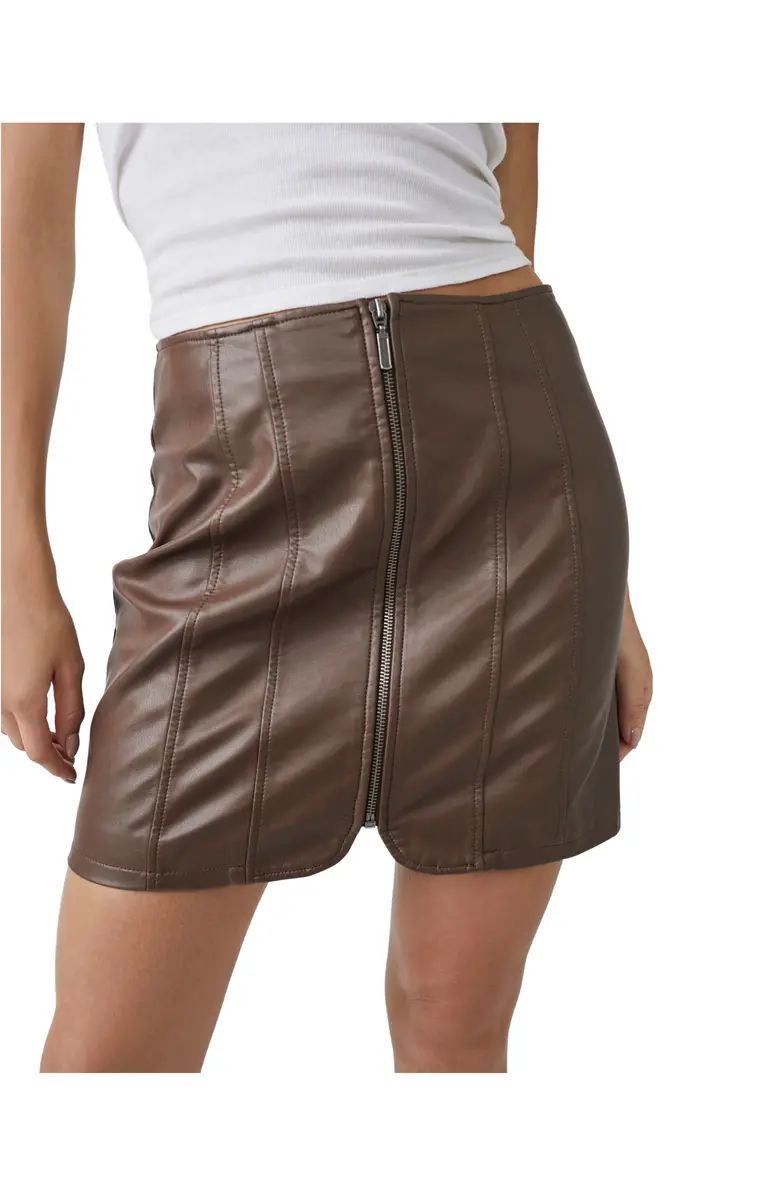 Layla Faux Leather Miniskirt | Nordstrom