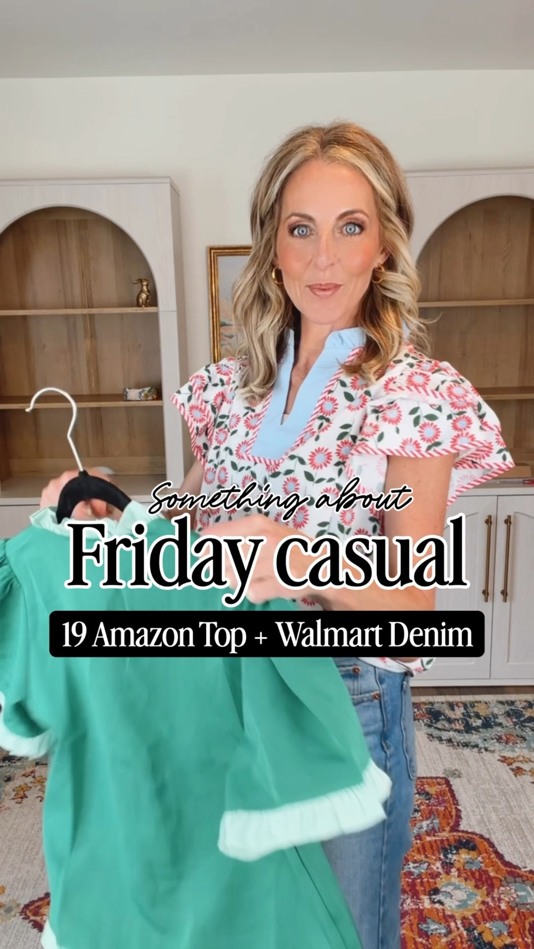 Something about Friday and a cute $19 top to make the whole day better. This beautiful ruffle top with puff sleeves from Amazon is such a good one and pairs perfectly with my favorite Walmart denim. Comment FRIDAY and I’ll send you ALL the green top links. 

The best part? This entire look is so affordable! The top is $19 and the jeans are under $30! I linked so many cute green tops that are perfect for this time of year all under $25! Proof you do not have to spend big to look put together.

#LTKgrwm #LTKdayinmylife #LTKmomlife