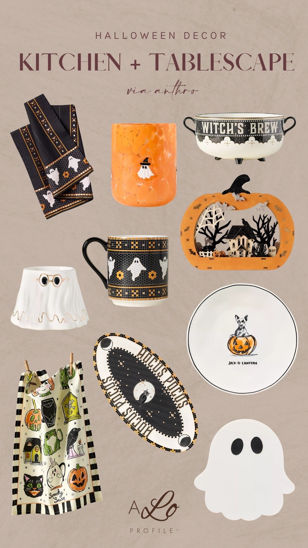 Halloween Decor: Kitchen + Tablescape // Anthro, Anthropologie decor, home decor, Halloween, Halloween decor, fall decor, fall home decor, fall decorations, Halloween decorations