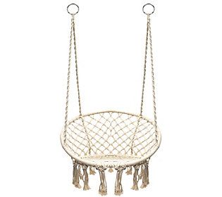Sorbus Hanging Rope Chair | QVC