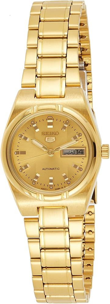 SEIKO Series 5 Automatic Gold Dial Ladies Watch SYM600 | Amazon (US)