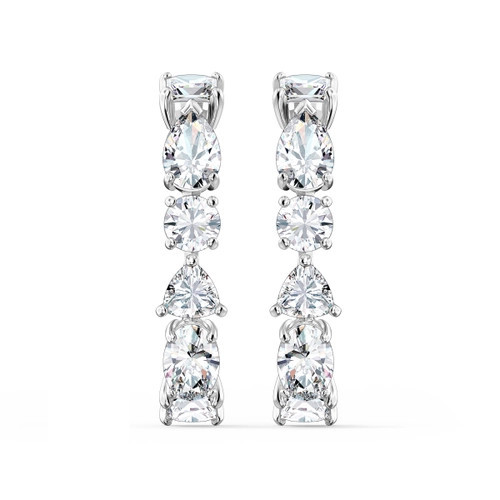 Swarovski Tennis Deluxe Ear Cuffs Mixed Cuts White Rhodium Plated | Harvey Nichols (Global)