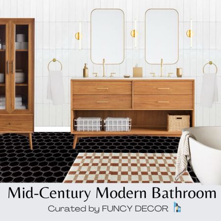 Mid century modern style in a spa like setting thanks to beautiful furnishings from West Elm

#LTKstyletip #LTKhome