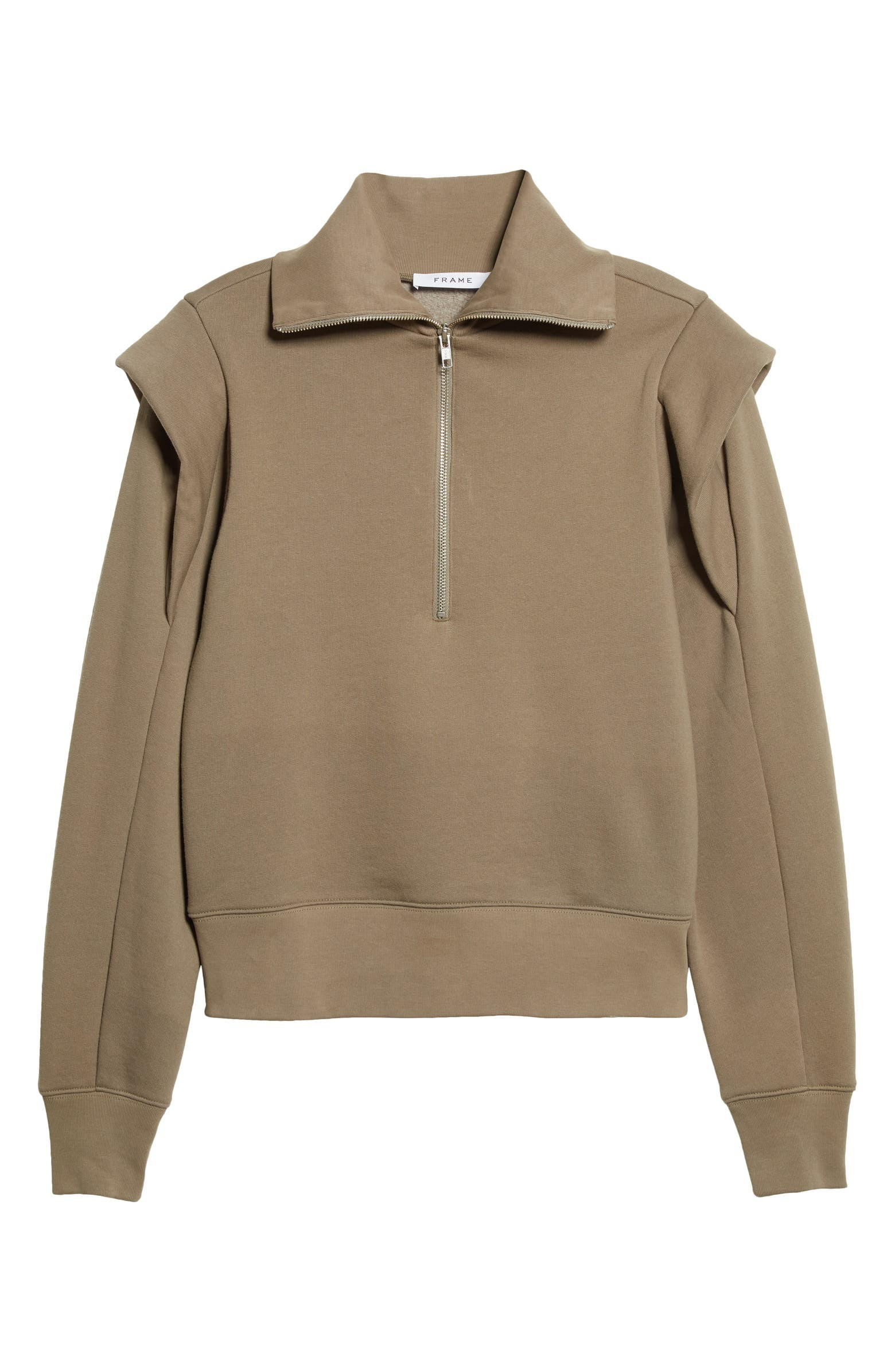 Shoulder Detail Half Zip Sweatshirt | Nordstrom | Nordstrom