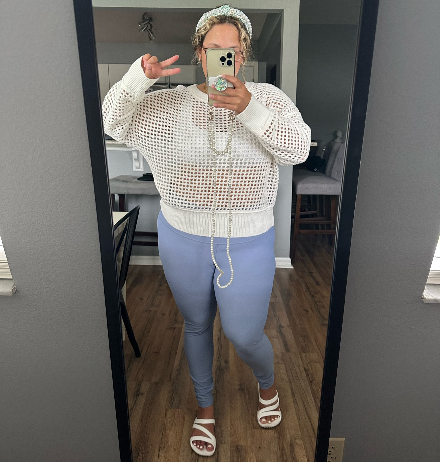 This crocheted or mesh sweater is perfectly lightweight for summer! Wear it with shorts, skirts, or linen pants and you are gtg! 🤍✨✨✨ 
Wearing XL
I’m 5’4, size 14

#LTKcurves #LTKswim #LTKstyletip
