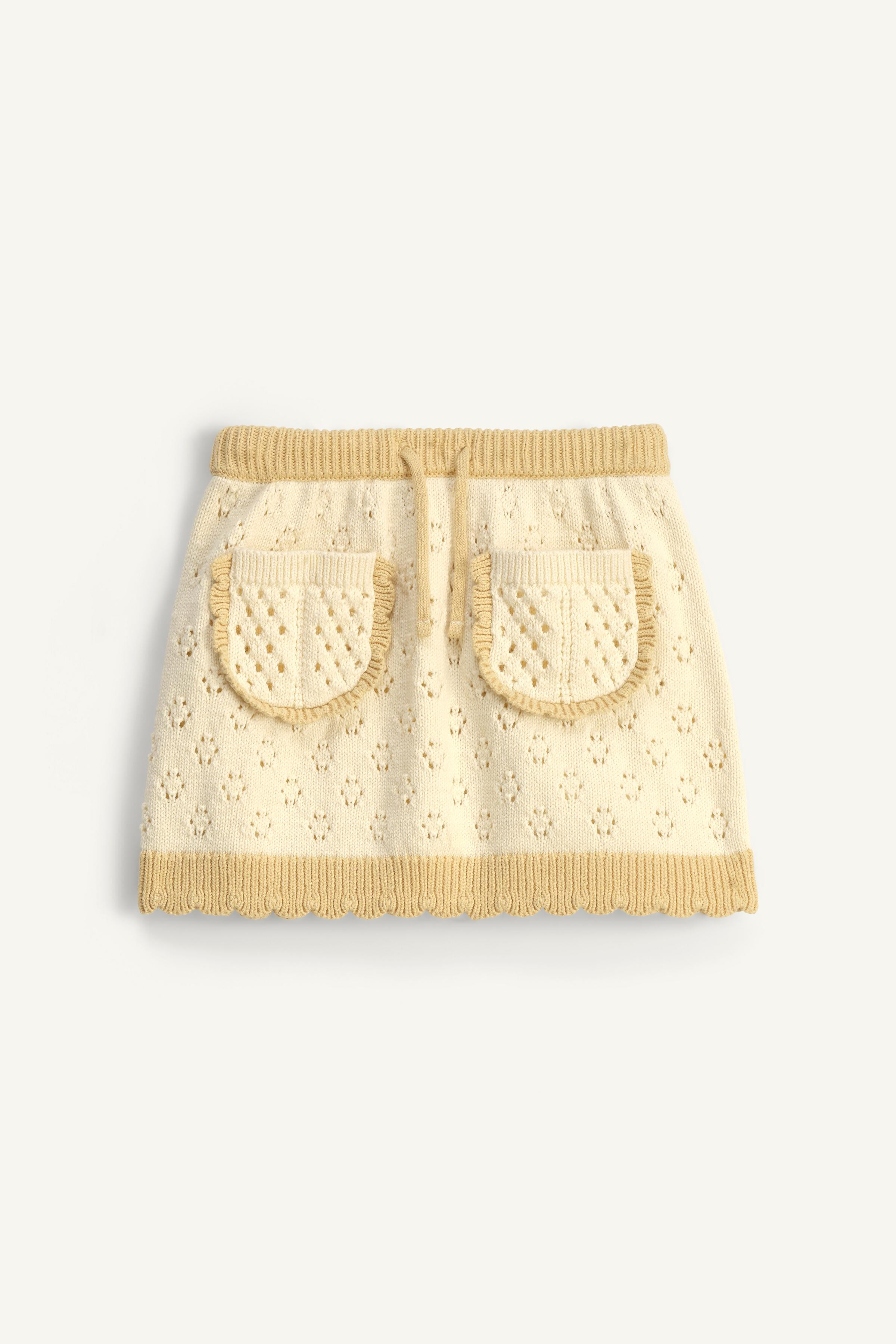 LIMITED EDITION OPENWORK KNIT SKIRT | Zara US