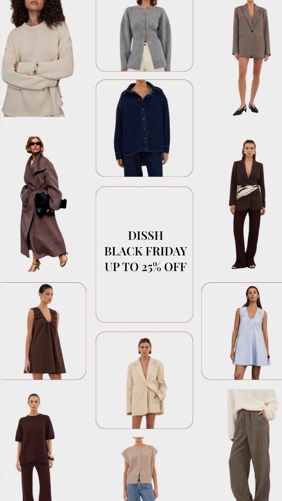 Dissh favourites, now up to 25% off this Black Friday 

#LTKautumn #LTKCyberWeek #LTKworkwear