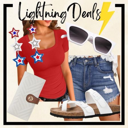 Red white and blue / Foutth of July casual outfit idea on Amazon flash sale. Can end at any time. 

#LTKFindsUnder50 #LTKSaleAlert #LTKStyleTip