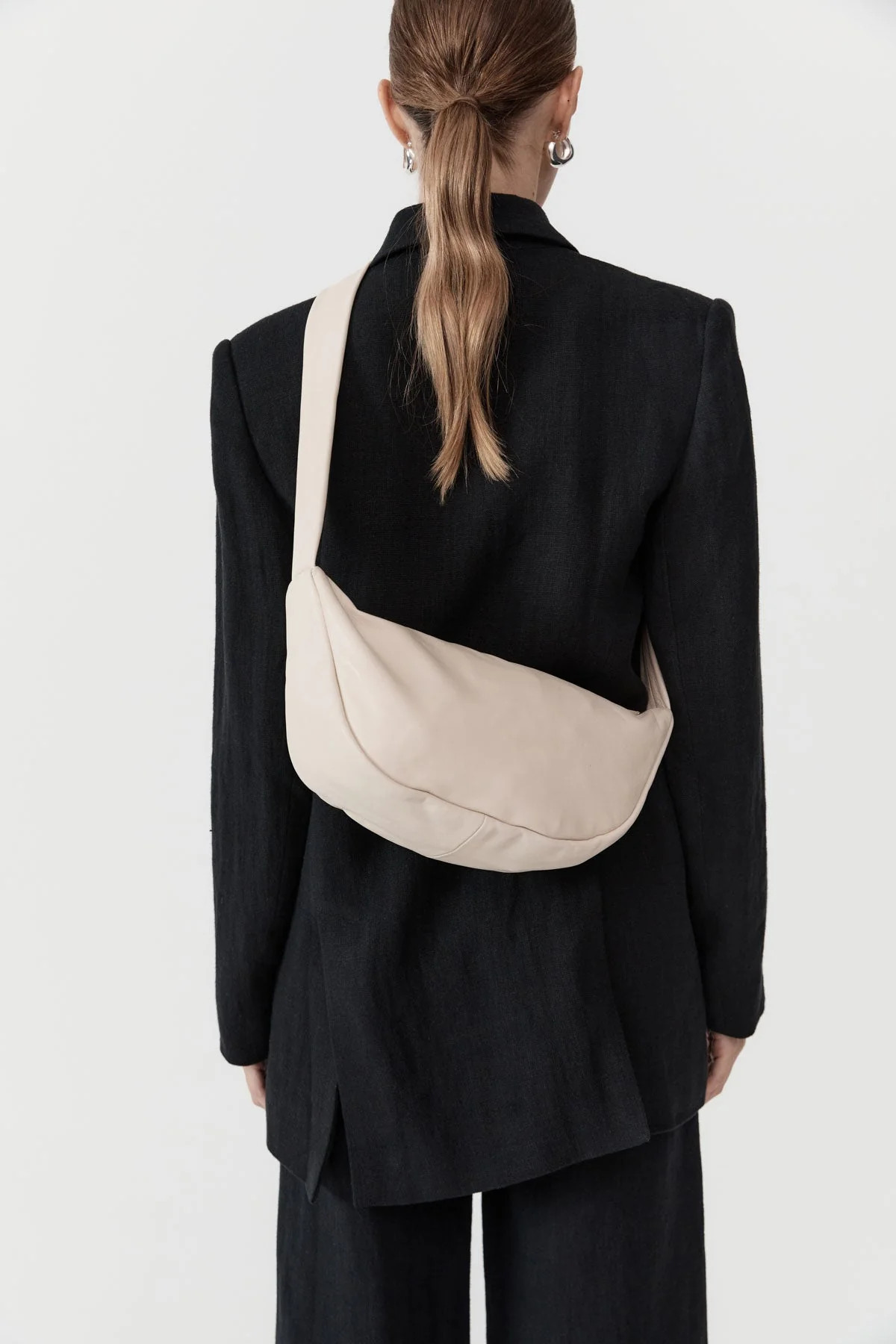 Soft Crescent Bag - Ecru | St. Agni