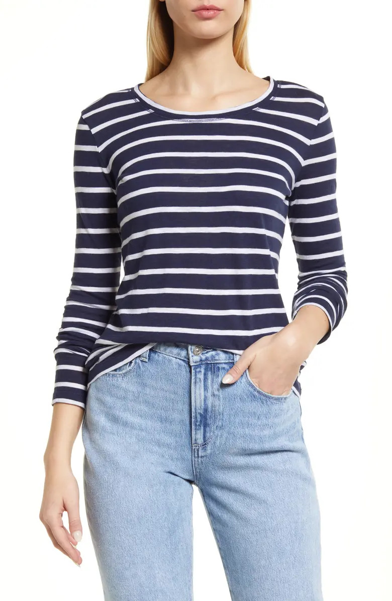 Caslon® Long Sleeve Crewneck T-Shirt | Nordstrom | Nordstrom