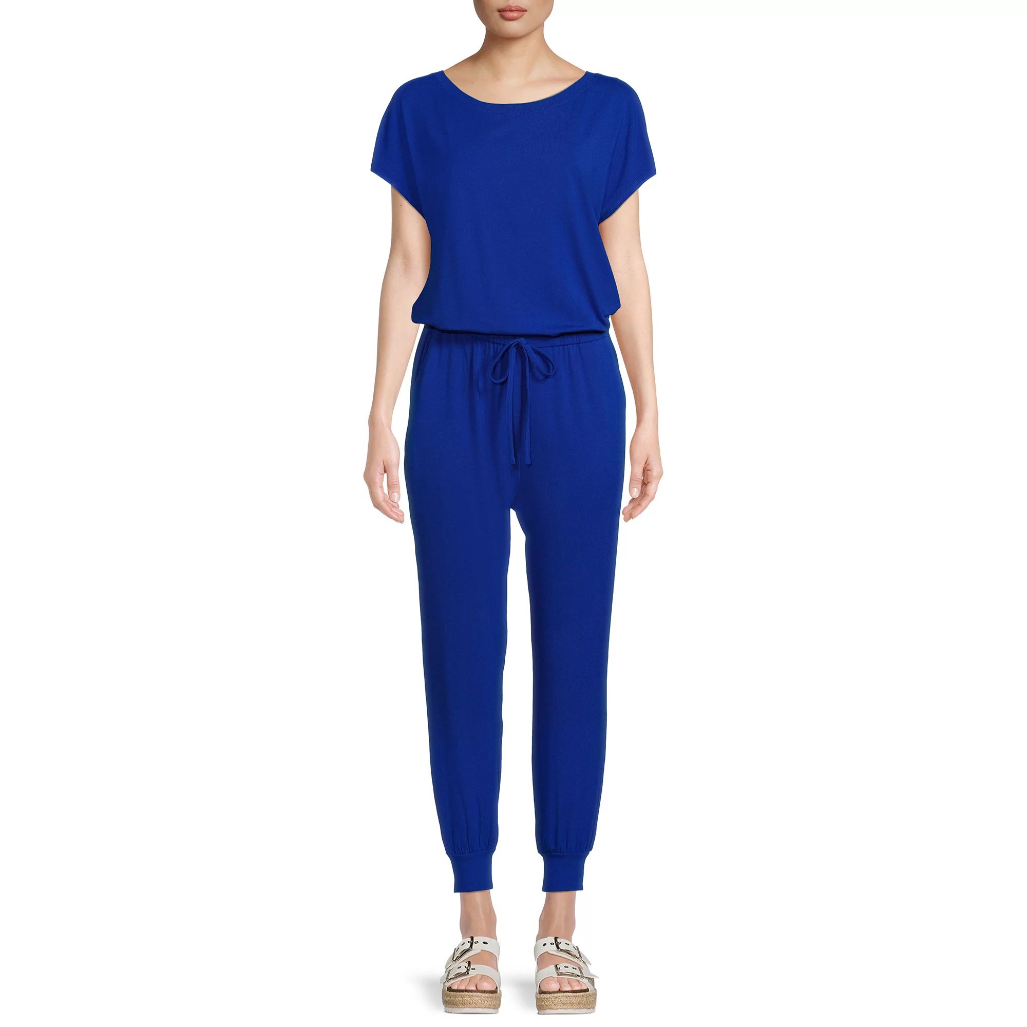 Nine.Eight Women’s Jumpsuit with Short Sleeves | Walmart (US)