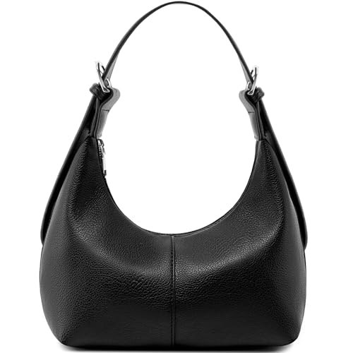 NIUEIMEE ZHOU Hobo Bags for Women Soft Vegan Leather Crescent Shoulder Handbag Slouchy Tote Crossbody Purses | Amazon (US)