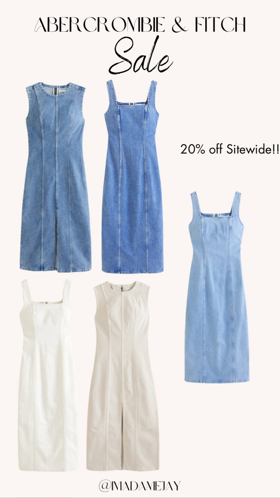 These denim dresses are on sale again! Denim is definitely trending right now!😍

#LTKSeasonal #LTKsalealert #LTKfindsunder100