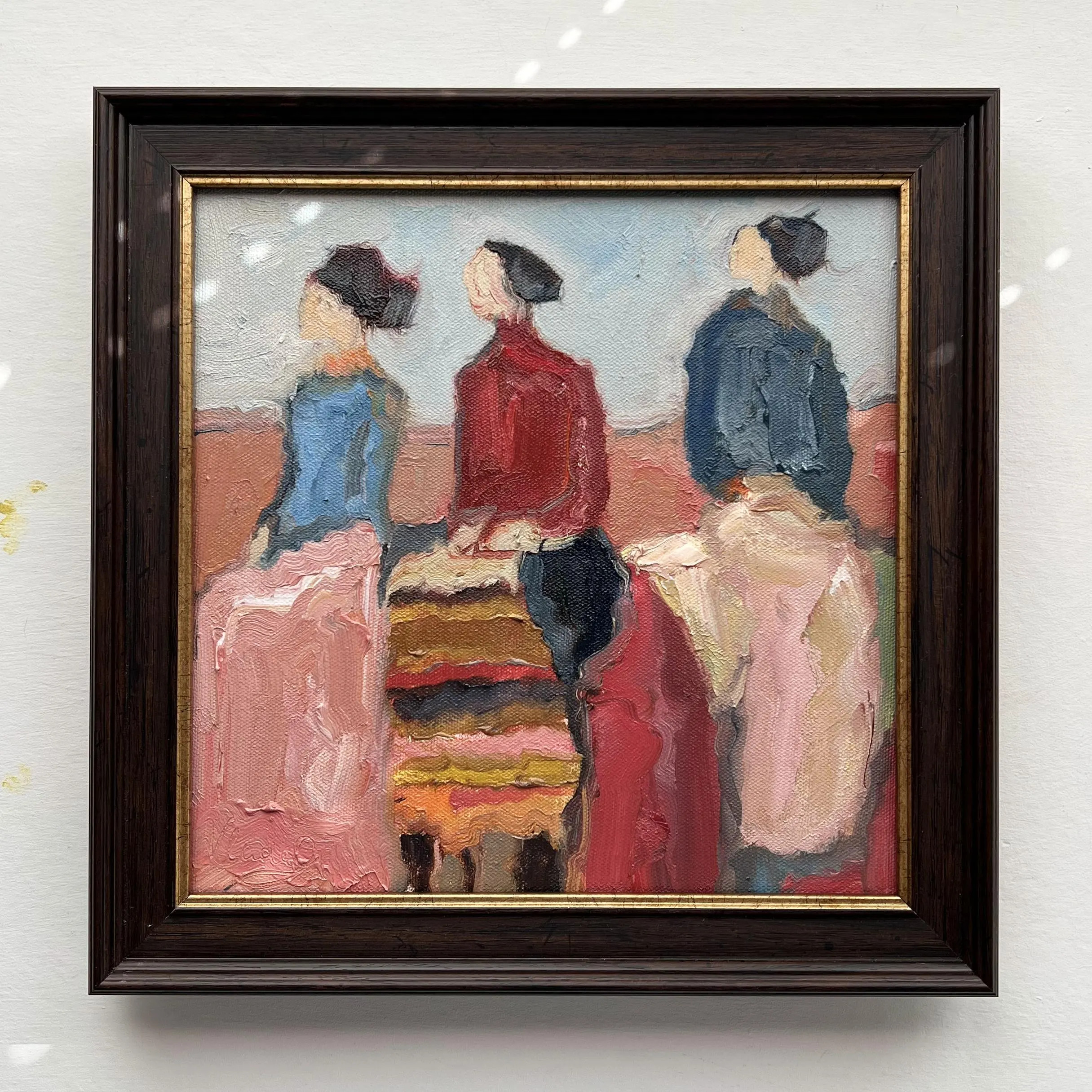 Three Women Riders Original Oil Painting — DIYASANAT Western Collection | Etsy (Global)