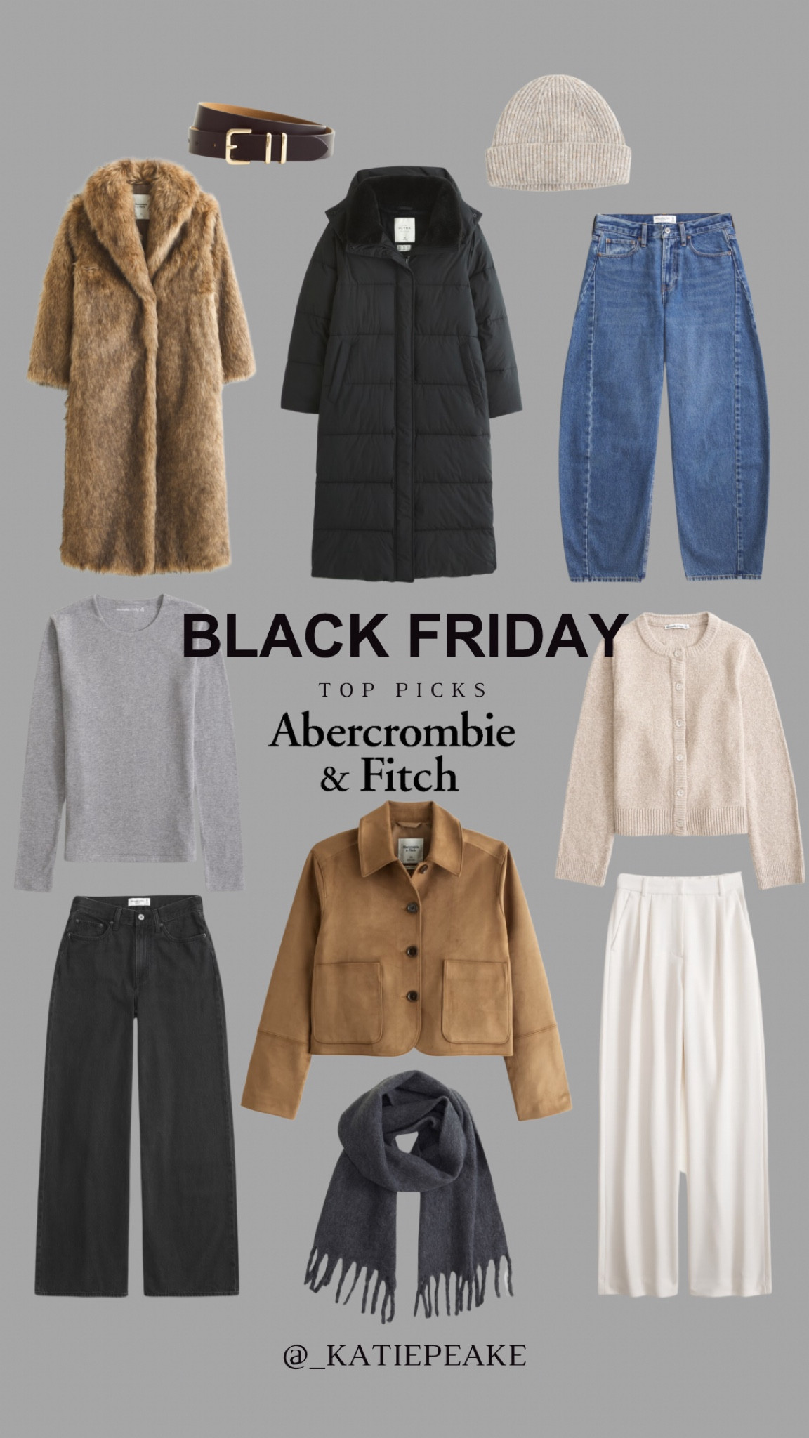BLACK FRIDAY PICKS - Abercrombie 25% off everything & extra 15% with AFXLTK 

Faux fur coat, barrel leg jeans, wide leg trousers, wide leg jeans, white trousers, baby tee, suede jacket, puffer coat, black puffer coat


#LTKCyberWeek #LTKuk #LTKsale