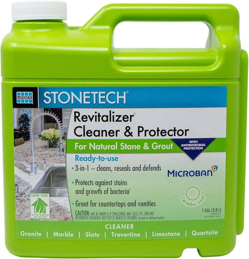 StoneTech RTU Revitalizer, Cleaner & Protector for Tile & Stone, 1-Gallon (3.785L), Cucumber Scen... | Amazon (US)