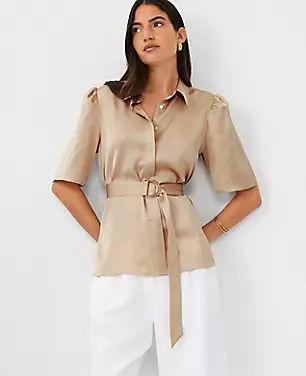 Belted Tunic Shirt | Ann Taylor (US)