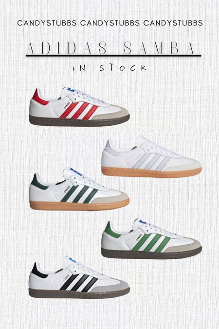 Adidas samba in stock. Size down at least 1/2 size. I’m usually a size 8 in sneakers and wear a size 7 in these. 

#LTKshoecrush #LTKstyletip #LTKfindsunder100