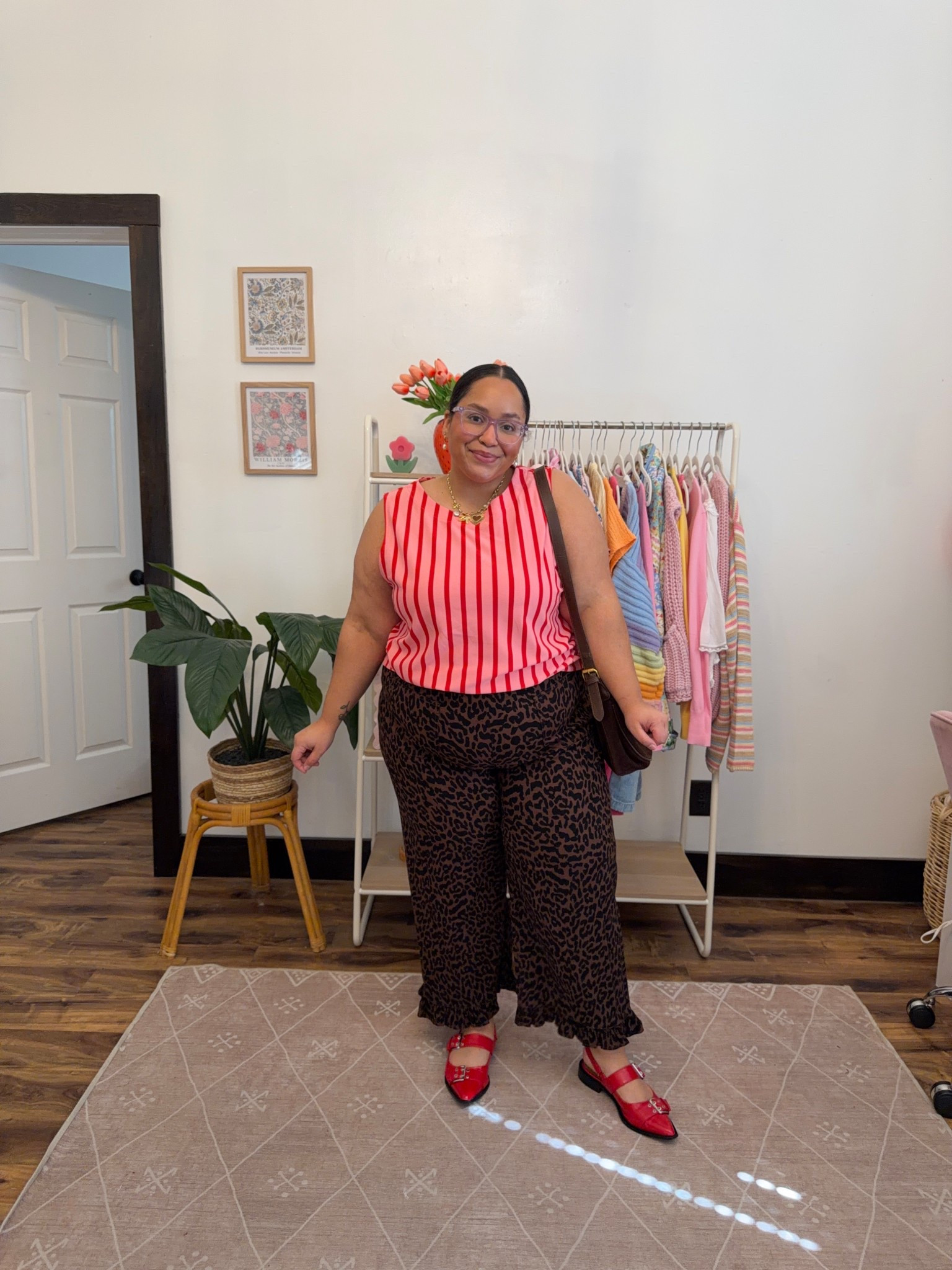 Pinterest outfit inspiration on a size 16 : fun pattern mixing with cheetah and stripes 

#LTKSaleAlert #LTKPlusSize #LTKPetite