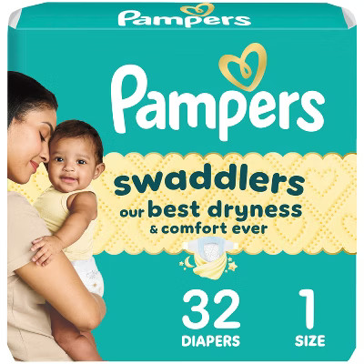 Pampers Swaddlers Sensitive Disposable Diapers - (Select Size and Count) | Target