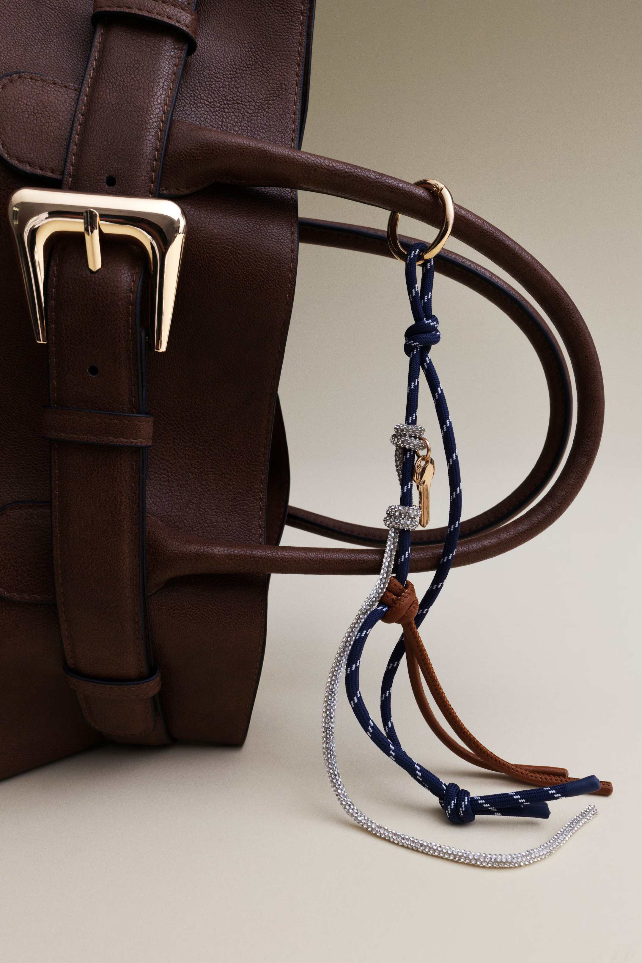 Bag charm - Dark blue - Ladies | H&M GB | H&M (UK, MY, IN, SG, PH, TW, HK)