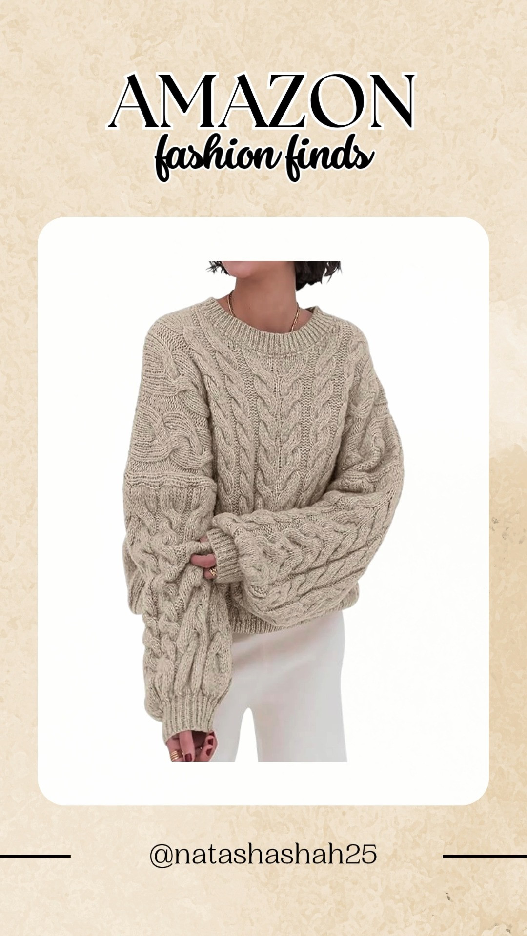 This cable knit crewneck oversized sweater brings chunky charm and laid-back warmth to your cold-weather lineup, making cozy look effortlessly cool. #CableKnitSweater #ChunkyPullover #OversizedStyle #CrewneckTop #LongSleeveLook #WinterFashion #LooseFitOutfit #CozyLayers #WomensWear #TrendyStyle 🧶🧥😊
 

 #LTKcanada #LTKwinter #LTKtravel