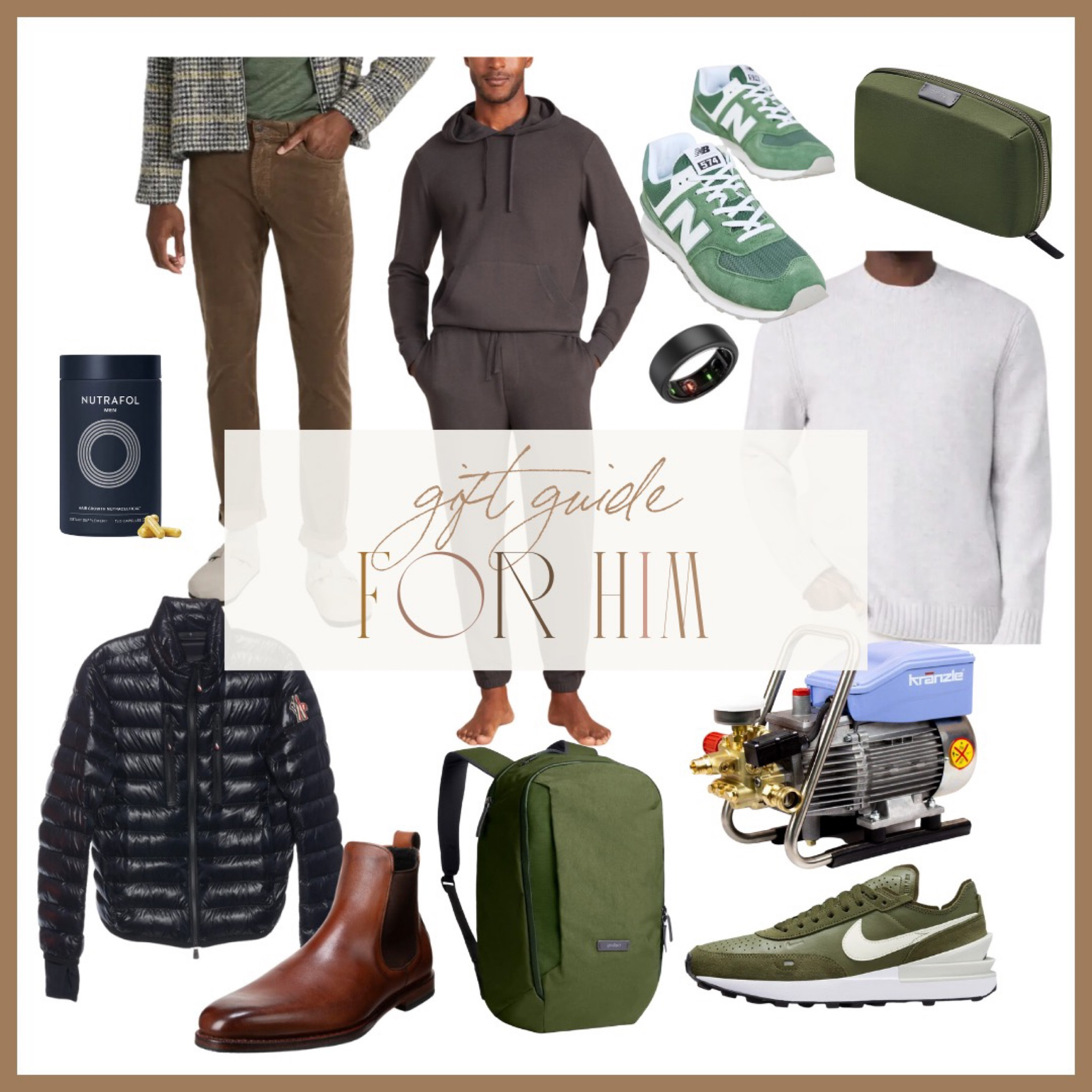 Gift Guide // For Him 

Linking some of Johnny’s favorite items that would make perfect gifts this season, along with some items I’m eyeing to put under the tree this year! Brands include New Balance, Moncler, Barefoot Dreams, Nike, Vince, & more! 

#LTKmens #LTKGiftGuide #LTKHoliday