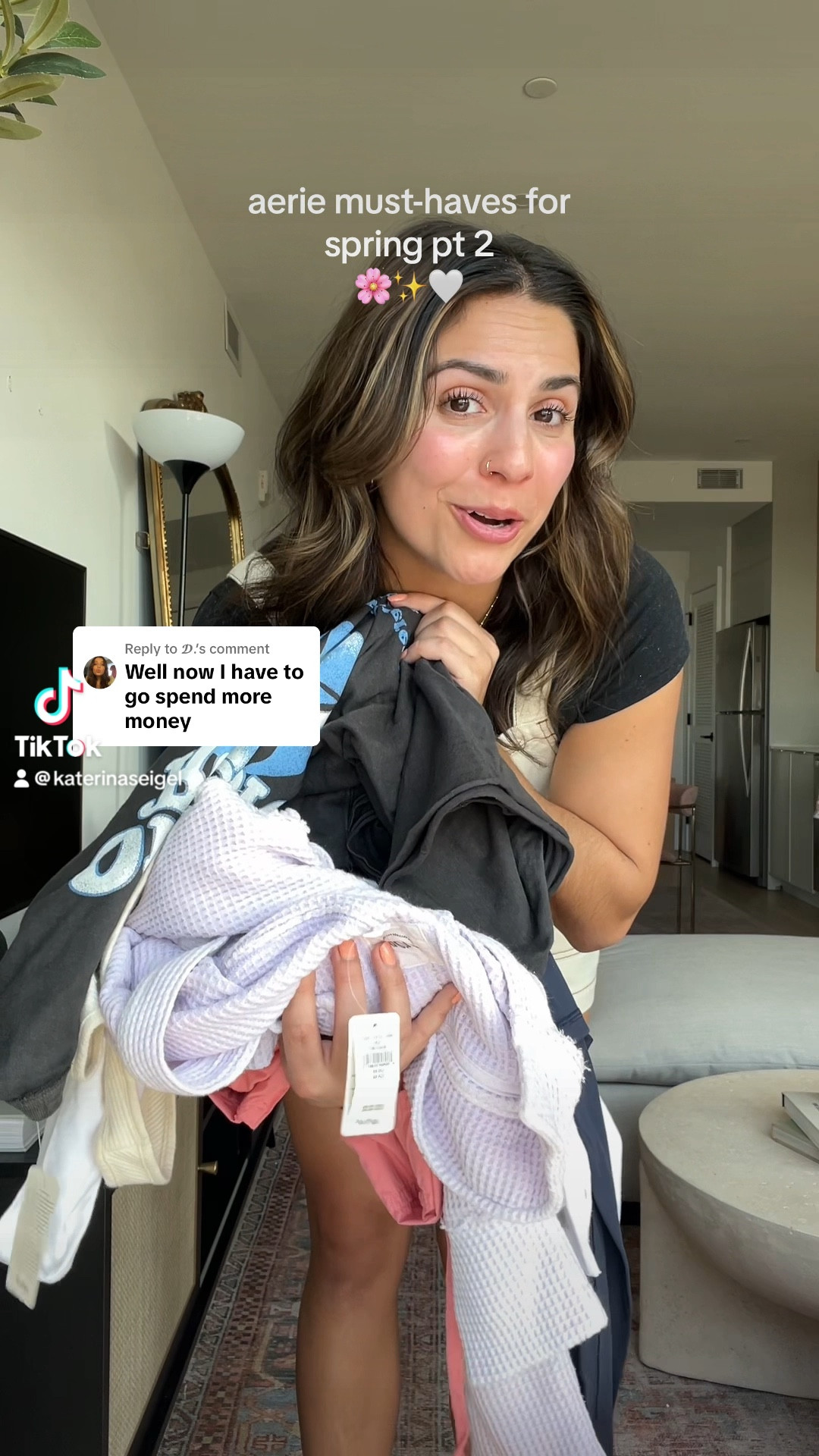 Aerie haul for spring! I wear these comfy pieces everyday & they are the perfect building blocks for spring outfits. My favorite? The pink cargos + corset tops! Every piece comes in lots of colors 😊

True to size in all - medium! 

#LTKVideo #LTKsalealert #LTKfindsunder50