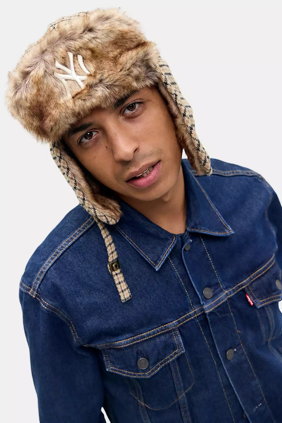 '47 Brand '47 Brand UO Exclusive Check Trapper Hat - Brown at Urban Outfitters | Urban Outfitters UK