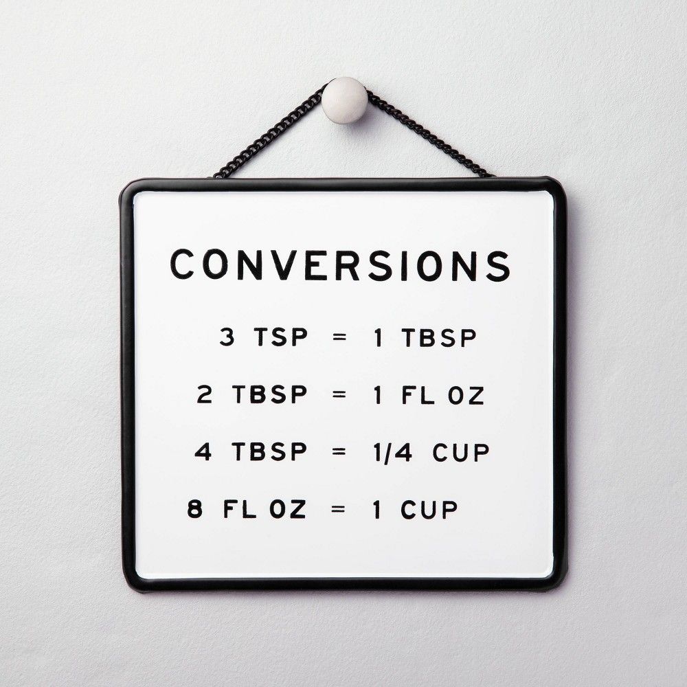 Kitchen Conversions Wall Sign Black/White - Hearth & Hand with Magnolia | Target