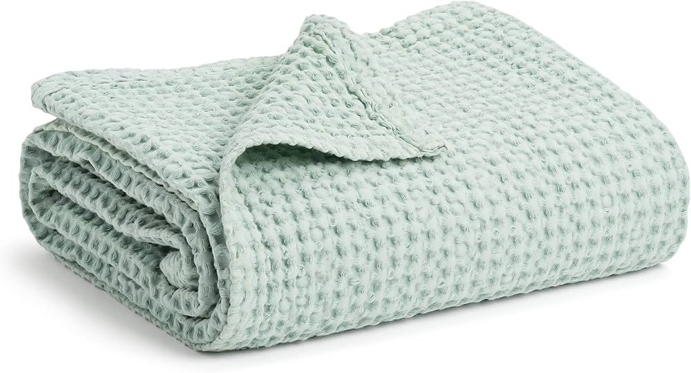 Simka Rose Waffle Baby Blanket - Soft Breathable Cotton Swaddle Blanket for Baby Nursery - Stroll... | Amazon (US)