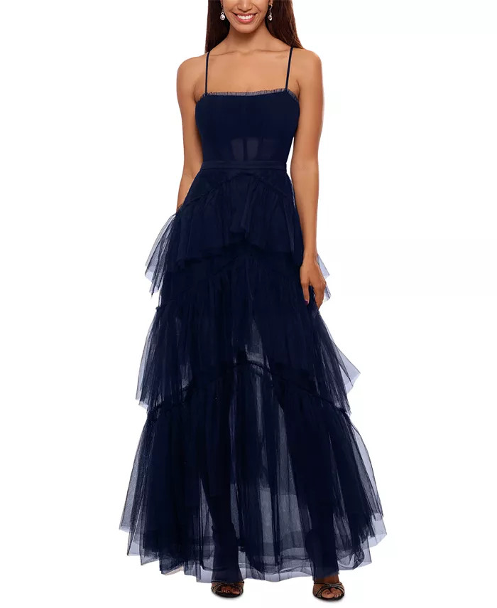 Mesh Corset Ball Gown | Macys (US)