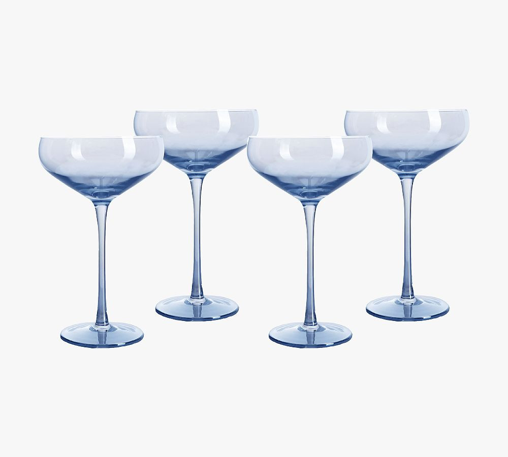 Flora Champagne Glasses, Set of 4 | Pottery Barn (US)