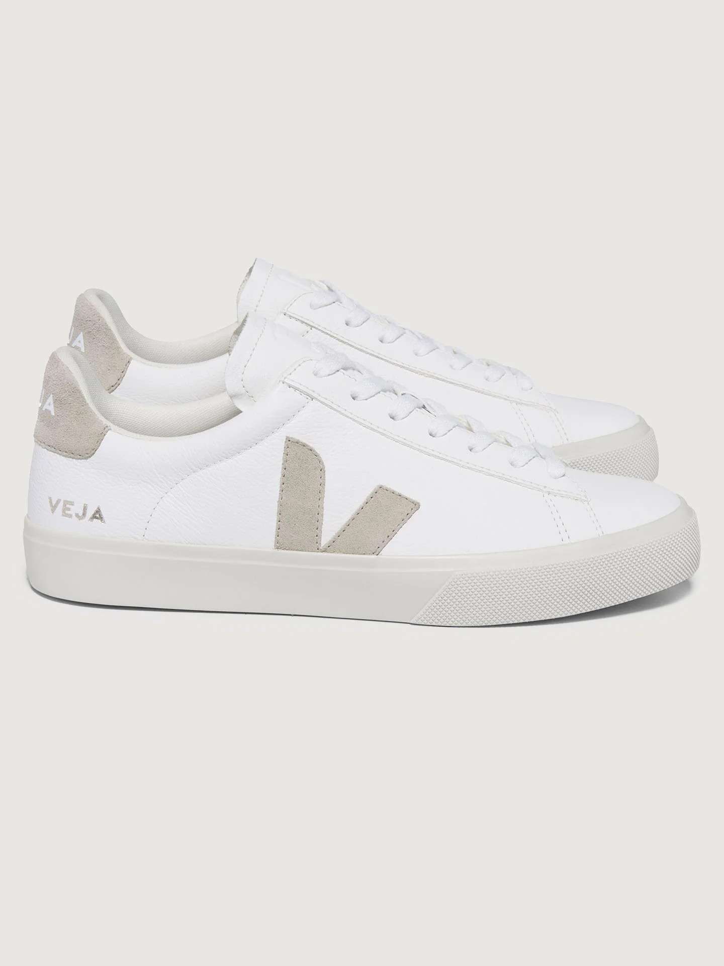 Veja Campo - Extra-White Natural Suede - Size 39 | Carbon38