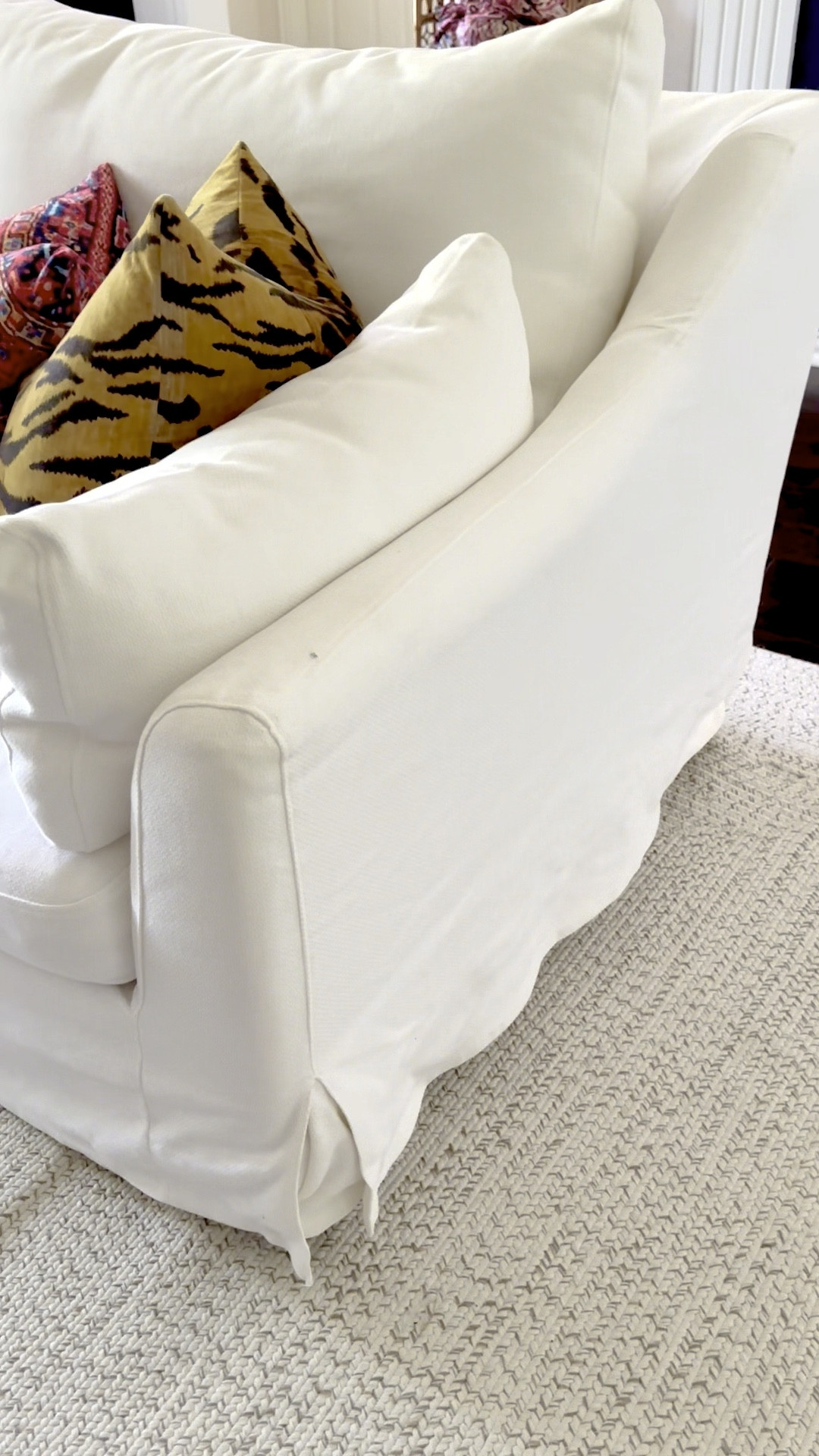 Found a budget friendly slipcovered sofa similar to mine. So easy to keep clean, just wash the covers in the washing machine! 

#LTKVideo #LTKFamily #LTKHome