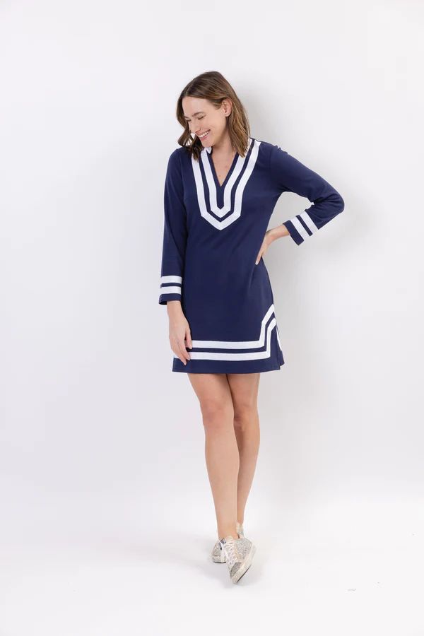 Classic Navy Long Sleeve Tunic | Sail to Sable