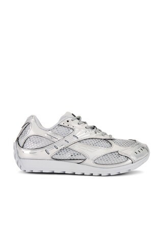 Bottega Veneta Orbit Sneaker in Metallic Silver | FWRD 