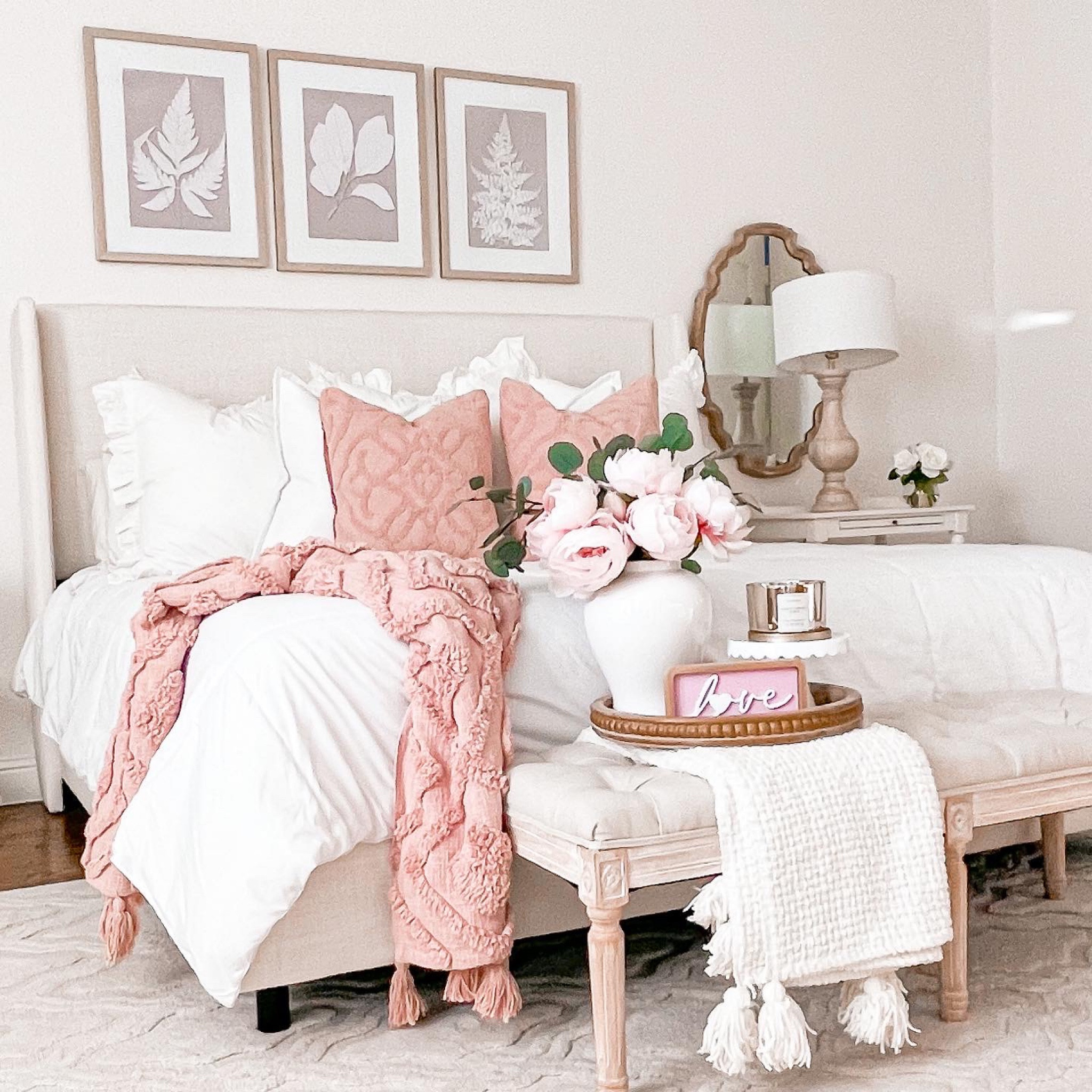 added a touch of valentines love to our bedroom. Very subtle — love the blush colors! Bedroom inspo - bedroom decor - bedroom furniture - valentines decor 

#LTKFind #LTKsalealert #LTKhome
