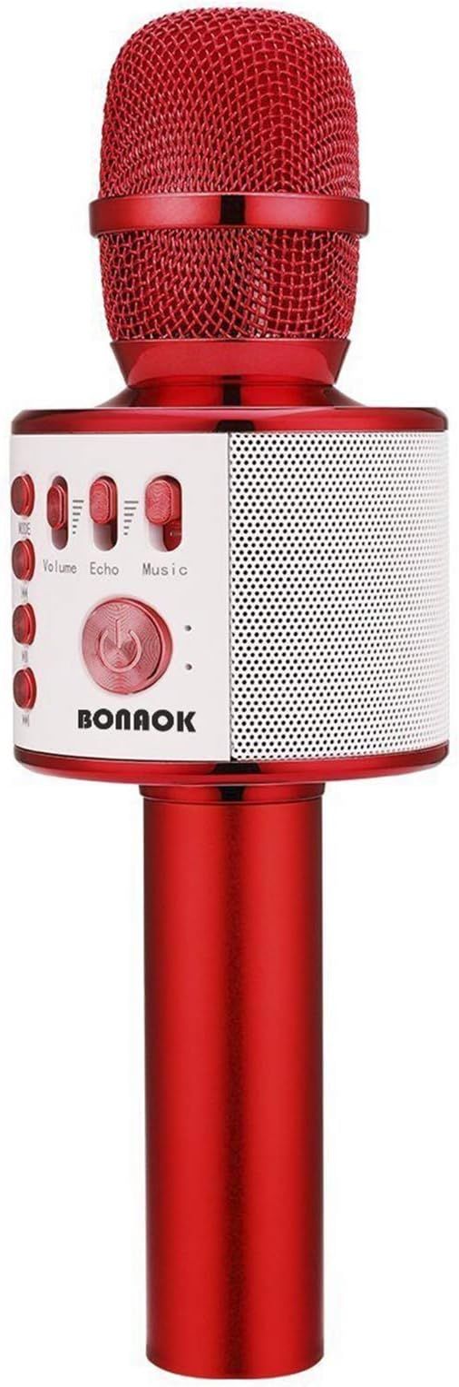 BONAOK Wireless Bluetooth Karaoke Microphone, 3-in-1 Portable Handheld Mic Speaker Machine for Al... | Amazon (US)