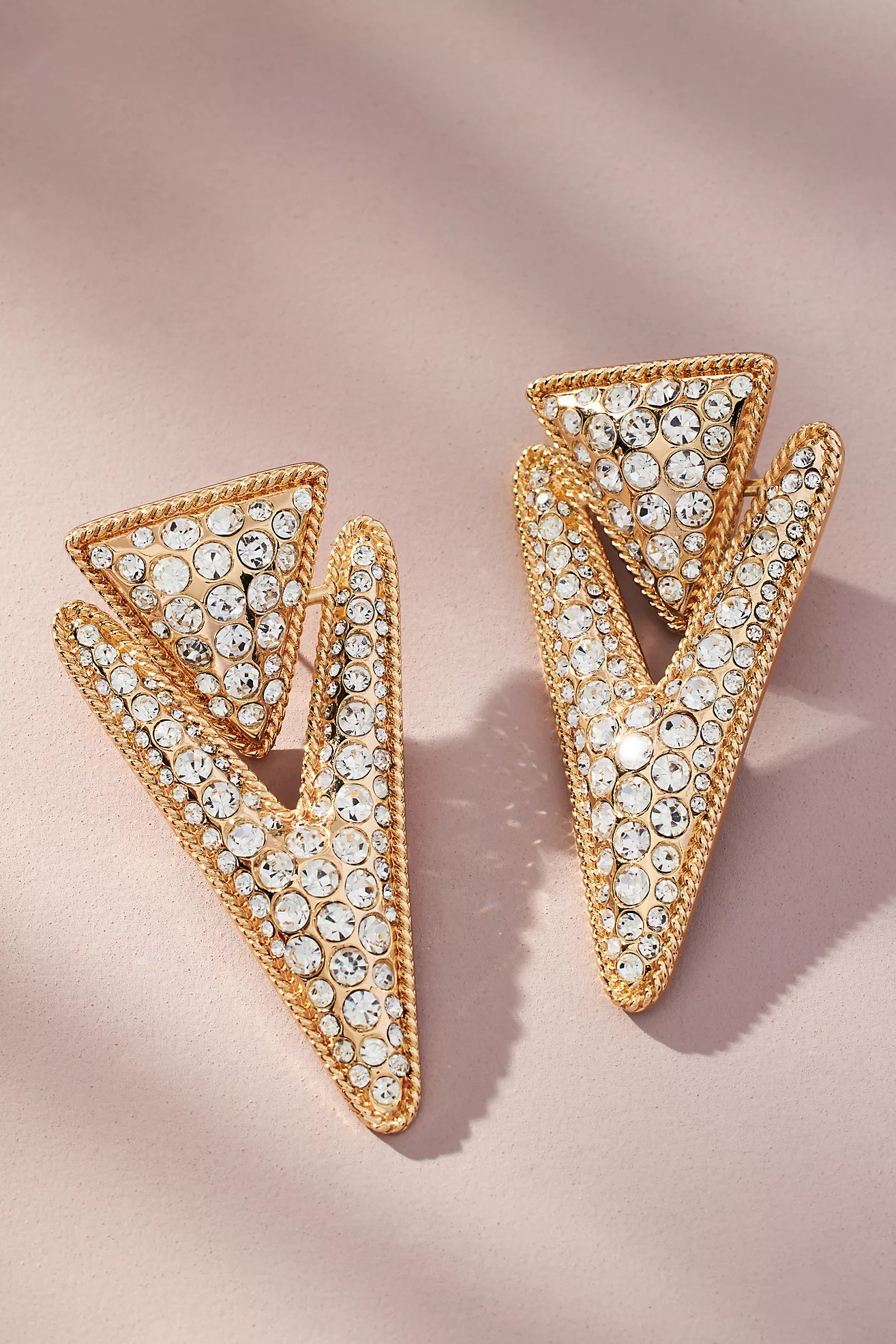 Pavé Arrow Drop Earrings | Anthropologie (US)