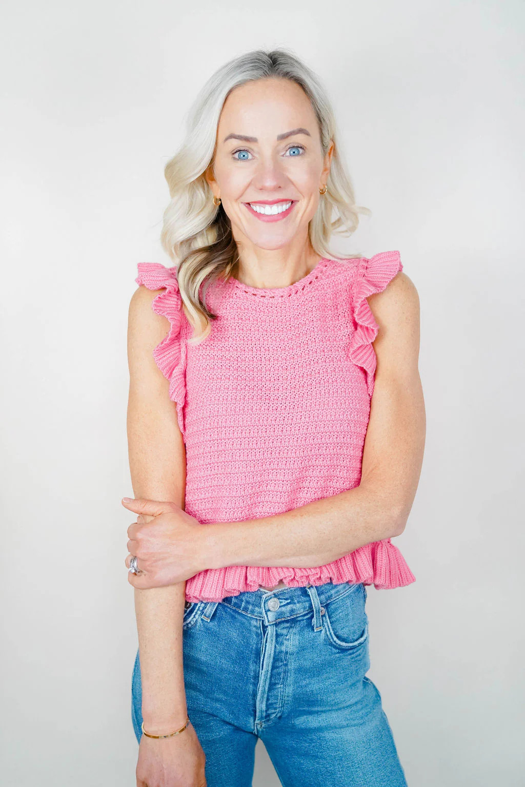 Up to You Crochet Tank Top - Bubblegum | Dress & Dwell