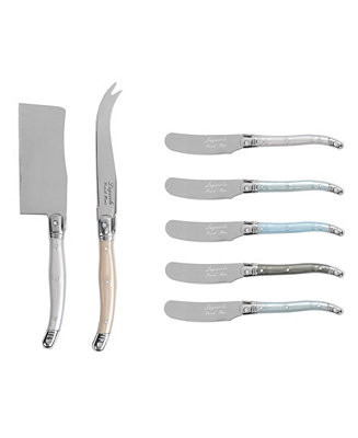 Laguiole Cheese 7-Piece Knife and Spreader Set with Handles | Macy's