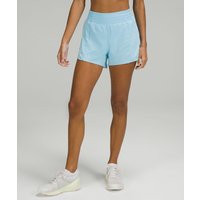 lululemon – Women's Hotty Hot High-Rise Lined Shorts – 4"" – Color Blue/Neon – Size 14 | lululemon UK