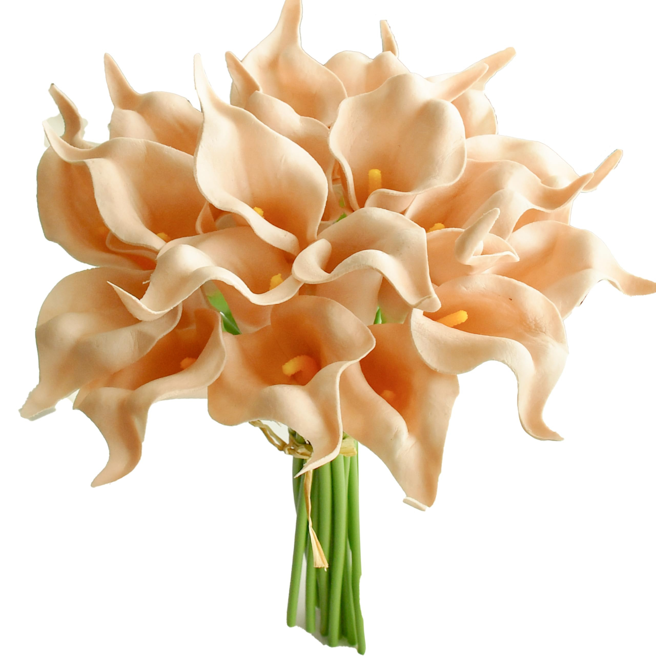 Mandy's 20pcs Champagne Artificial Calla Lily Silk Fake Flowers 13.5" for Mother's Day Easter Hom... | Amazon (US)