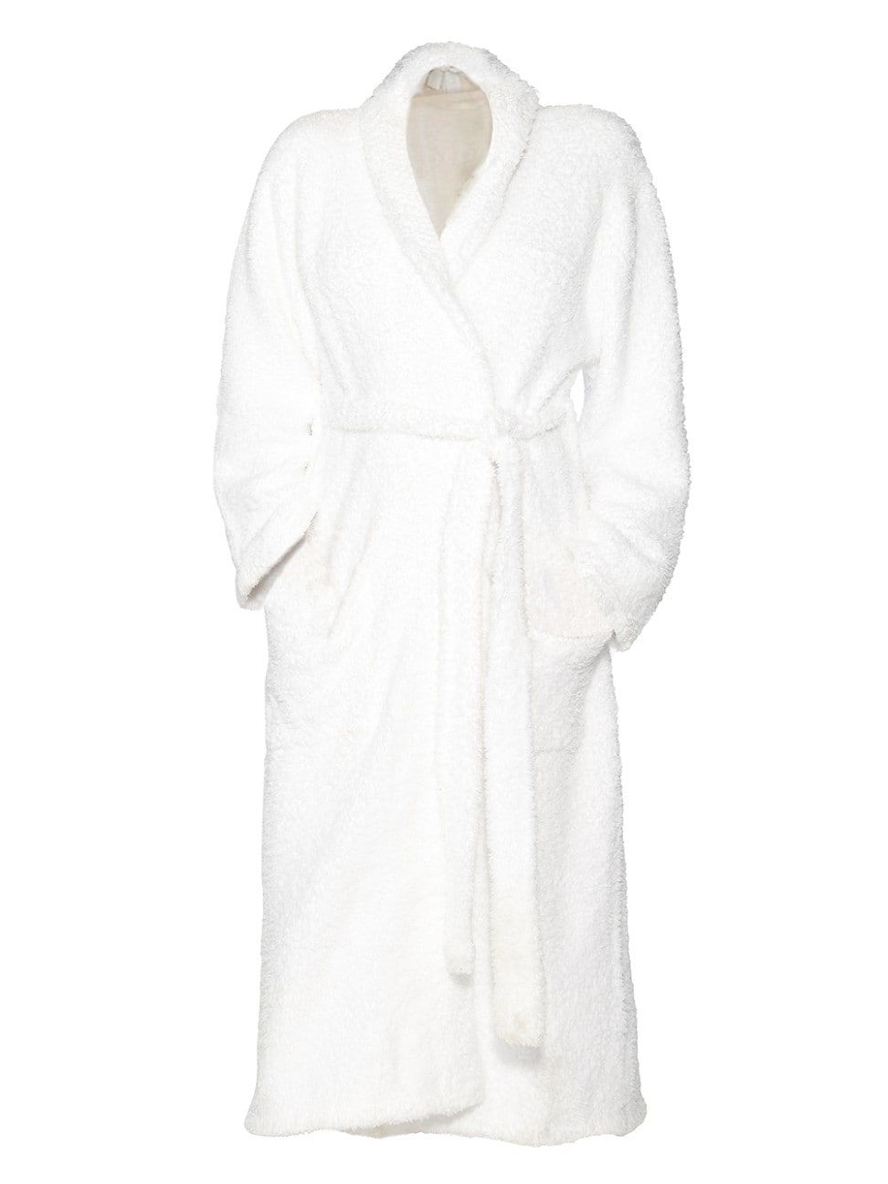 Barefoot Dreams The CozyChic Adult Robe - White - Size Medium | Saks Fifth Avenue