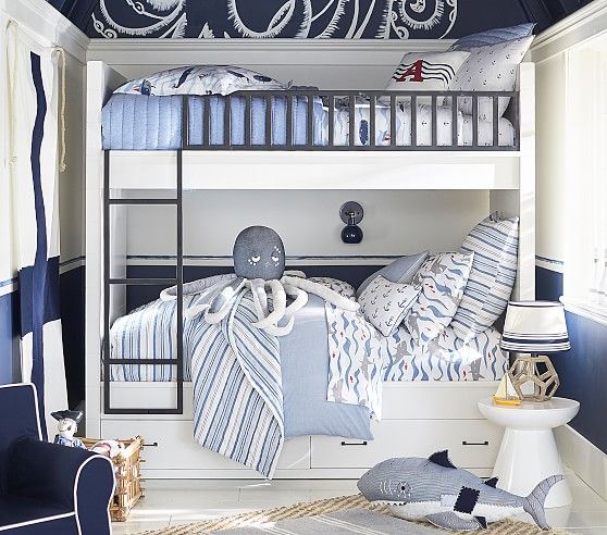 Nautical Stripe Bedding Look | Pottery Barn Kids